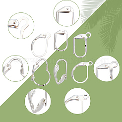 48Pcs 6 Styles Brass Leverback Earring Findings&nbsp;KK-AR0003-59S