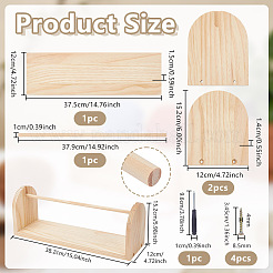 Wooden Yarn Skein Spinner&nbsp;TOOL-WH0166-062B