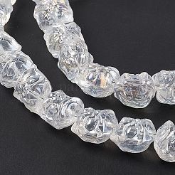 Transparent AB Colored Plated Electroplate Glass Beads&nbsp;X1-GLAA-P028-AB01