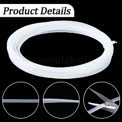 10M Translucent PVC Wedding Dress Shaping Fishbone&nbsp;DIY-GF0014-12A