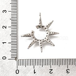 Brass Micro Pave Cubic Zirconia Pendants&nbsp;KK-Q035-07P