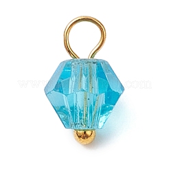 7Pcs Imitation Austrian Crystal Glass Pendants&nbsp;PALLOY-JF02910-01