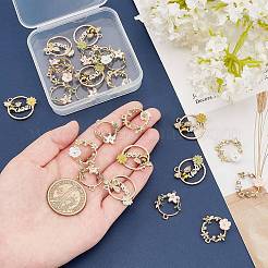 24Pcs 6 SAtyle Alloy Pendants&nbsp;FIND-CA0004-25