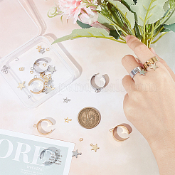 DIY Star Charm Cuff Ring Making Kit&nbsp;STAS-UN0051-40