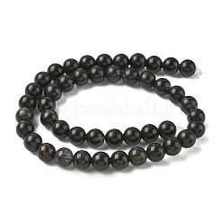 Natural Ice Obsidian Beads Strands&nbsp;G-P590-A01-8mm-03
