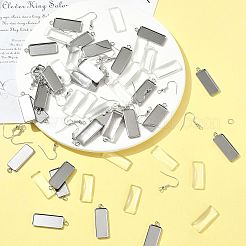 DIY Rectangle Dangle Earring Making Kits&nbsp;DIY-FS0009-20