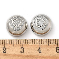 Rack Plating Brass Micro Pave Cubic Zirconia Pendants&nbsp;KK-K392-24P