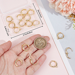 10Pairs Brass Hoop Earrings&nbsp;EJEW-BBC0001-55
