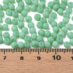 6/0 Imitation Jade Glass Seed Beads&nbsp;SEED-N004-006-15