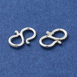 925 Sterling Silver S Shape Clasps&nbsp;STER-K177-07C-S