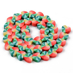 Handmade Polymer Clay Beads Strands&nbsp;X-CLAY-N008-002B