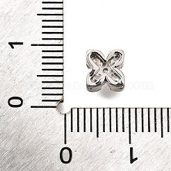 Brass Micro Pave Cubic Zirconia Beads&nbsp;KK-D356-03C-P