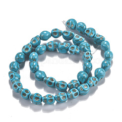 Dyed Synthetic Turquoise Bead Strands&nbsp;G-M145-17-B