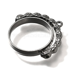 Alloy Open Back Bezel Pendants&nbsp;PALLOY-I223-17B