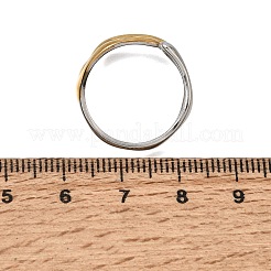Irregular 304 Stainless Steel Cuff Open Rings for Women&nbsp;SA-CBA7062-13GP