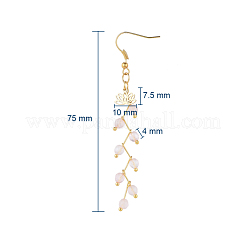Natural & Synthetic Gemstone Dangle Earrings&nbsp;EJEW-JE03634