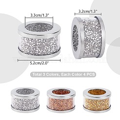 4 Sets 3 Colors Column Iron Napkin Rings&nbsp;AJEW-PH0012-26