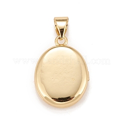 Brass Micro Pave Cubic Zirconia Locket Pendants&nbsp;KK-A161-40A-G