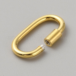 925 Sterling Silver Screw Locking Carabiners&nbsp;FIND-WH0110-765G