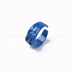 Spray Painted Alloy Cuff Rings&nbsp;RJEW-T011-34C-RS