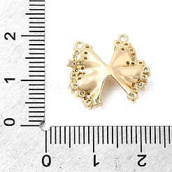 Brass Pave Clear Cubic Zirconia Pendants&nbsp;KK-G553-05G
