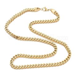 Ion Plating(IP) 304 Stainless Steel Wheat Chain Bracelets & Necklaces Jewelry Sets&nbsp;SJEW-B019-04B-G