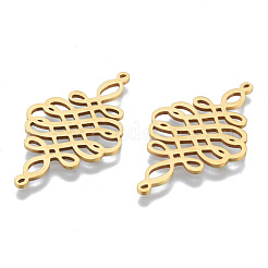 201 Stainless Steel Filigree Joiners Links&nbsp;STAS-N090-LA974-2