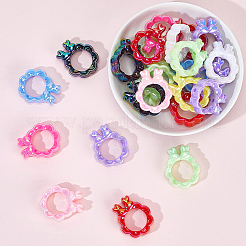 40Pcs UV Plating Acrylic Beads&nbsp;OACR-SP0001-84