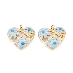 304 Stainless Steel Enamel Pendants&nbsp;STAS-T069-55M