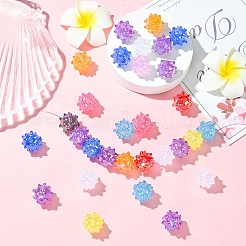 30Pcs AB Plating Opaque Acrylic Beads&nbsp;JACR-YW0001-04