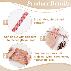 Polyester Tartan Cord&nbsp;OCOR-WH0097-88B