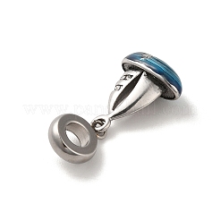 304 Stainless Steel Enamel European Dangle Charms&nbsp;STAS-G308-22AS
