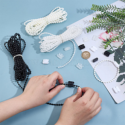 3Pcs 3 Colors Plastic Ball Chains with Clasps&nbsp;DIY-PH0030-32