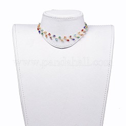 Glass Beads Necklaces&nbsp;NJEW-JN02499
