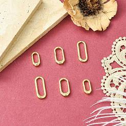 6Pcs 3 Styles Brass Spring Gate Rings&nbsp;KK-CJ0004-29