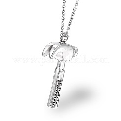 Hammer Urn Ashes Pendant Necklace&nbsp;BOTT-PW0001-073B-S