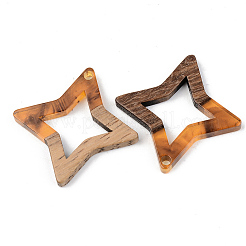 Resin & Walnut Wood Pendants&nbsp;RESI-S389-028A-A01