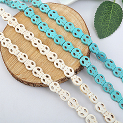 4 Strands 4 Styles Dyed Synthetic Turquoise Beads Strands Sets&nbsp;G-AR0005-41A