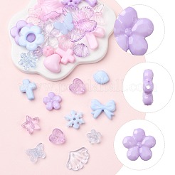 450Pcs 3 Colors Transparent & Opaque Acrylic Beads&nbsp;TACR-FS0001-68