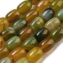 Natural Banded Agate/Striped Agate Beads Strands&nbsp;G-A223-D12-01A