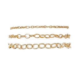 3Pcs 304 Stainless Steel Bracelets&nbsp;BJEW-JB12456