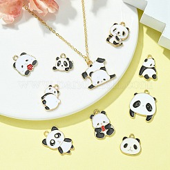 10Pcs 10 Style Alloy Enamel Pendants&nbsp;ENAM-YW0003-69