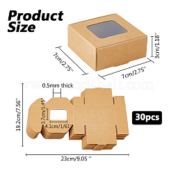Kraft Paper Candy Storage Box&nbsp;CON-WH0084-90A