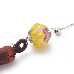 Metal Bookmark Gift with Polyester Tassel Big Pendant Decorations&nbsp;AJEW-JK00167-04