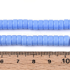 Opaque Solid Color Glass Beads Strands&nbsp;GLAA-N026-3x6mm-08