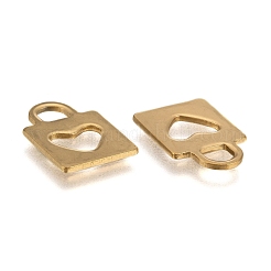 Padlock Ion Plating(IP) 304 Stainless Steel Charms&nbsp;X-STAS-L159-13G