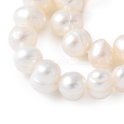 Natural Cultured Freshwater Pearl Beads Strands&nbsp;PEAR-I007-07Q-03C
