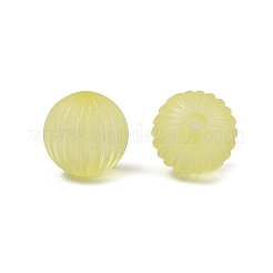 Transparent Acrylic Corrugated Beads&nbsp;FACR-S040-046