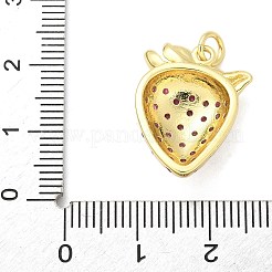 Brass Micro Pave Cubic Zirconia Pendants&nbsp;KK-S511-03C-G