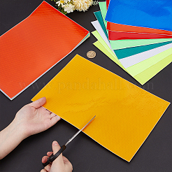 18Pcs 9 Colors PET Reflective Self Adhesive Stickers&nbsp;STIC-GO0001-05